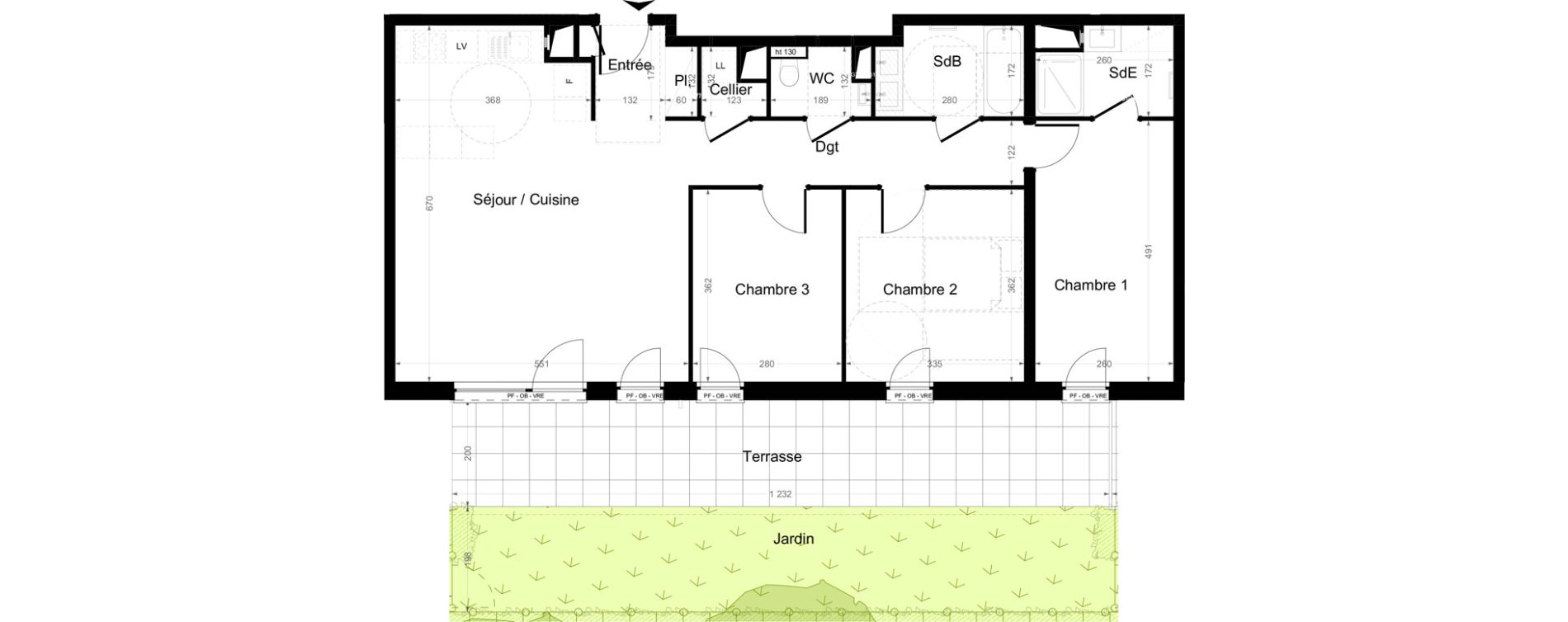 Appartement T4 de 91,20 m2 &agrave; Haguenau Bildstoeckel