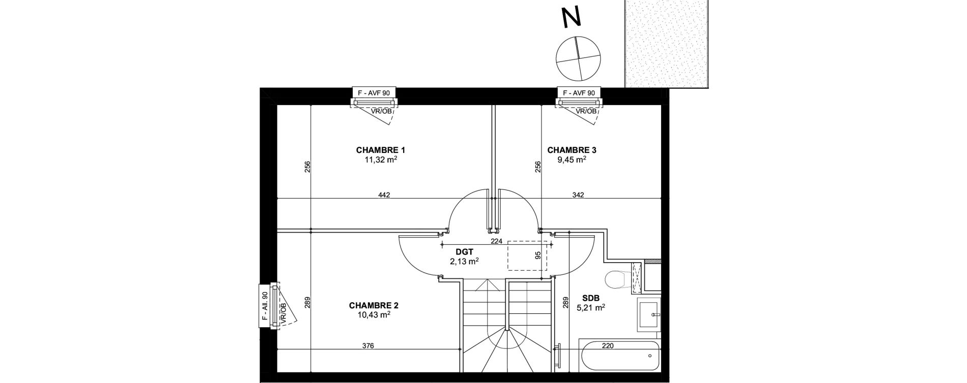 Duplex T4 de 76,83 m2 &agrave; Haguenau Les houblonniers