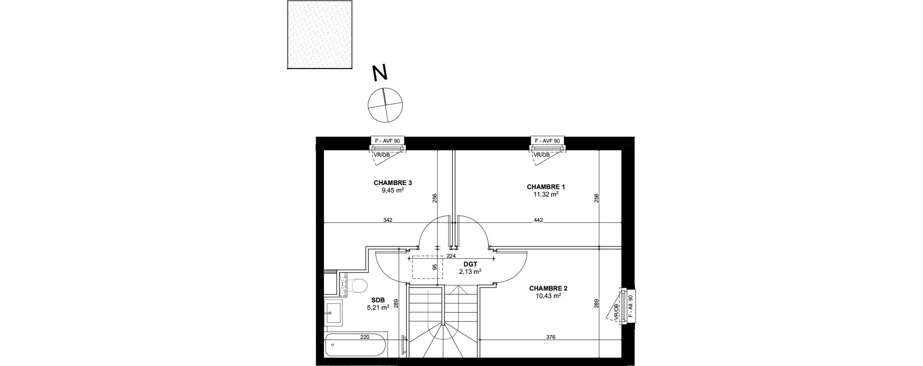 Duplex T4 de 76,83 m2 &agrave; Haguenau Les houblonniers
