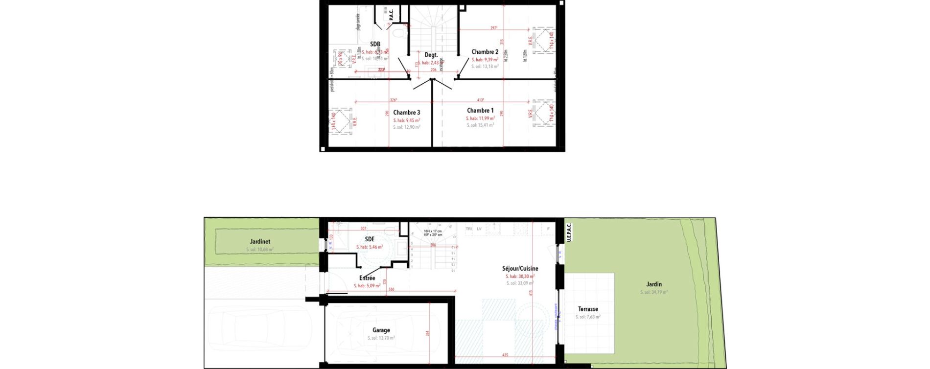 Maison T4 de 80,84 m2 &agrave; Haguenau Metzgerhof - krausenhof