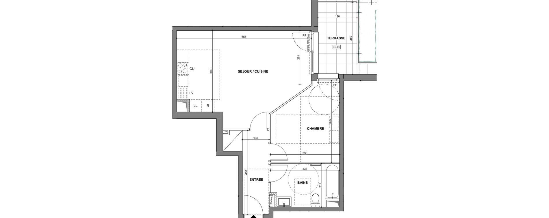Appartement T2 de 50,31 m2 &agrave; Hoenheim Centre