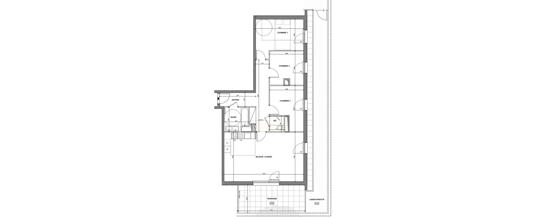 Appartement T4 de 84,28 m2 &agrave; Hoenheim Centre