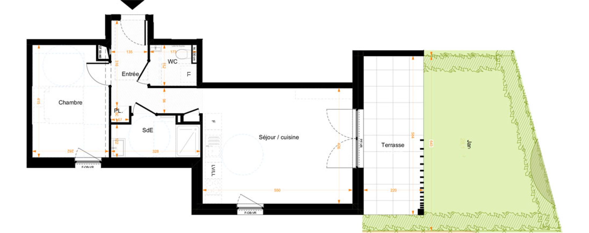 Appartement T2 de 48,60 m2 &agrave; Illkirch-Graffenstaden Centre