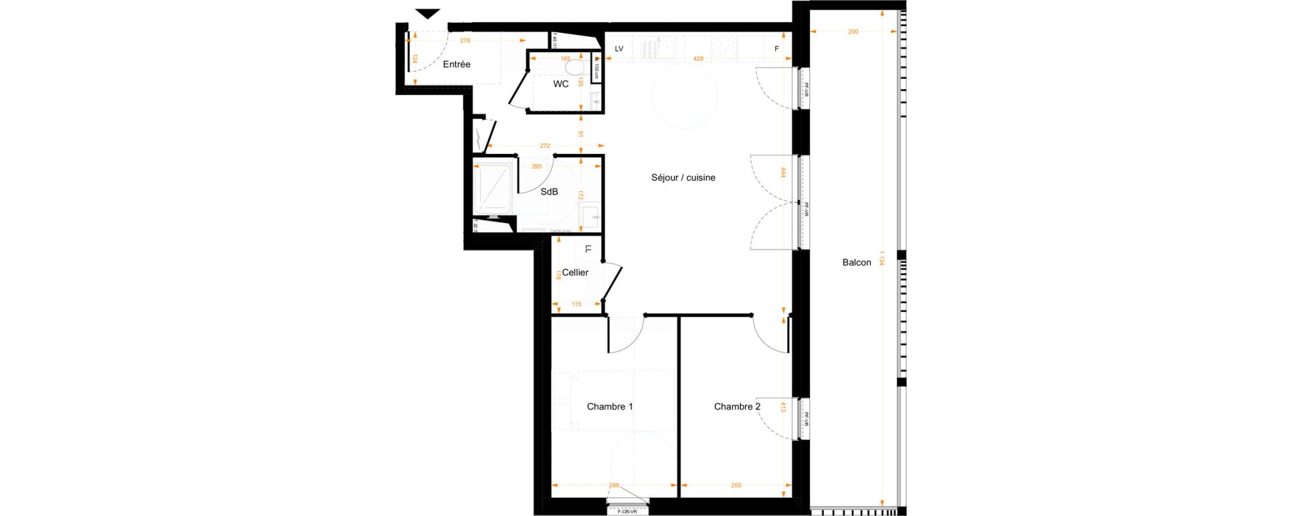 Appartement T3 de 65,70 m2 &agrave; Illkirch-Graffenstaden Centre