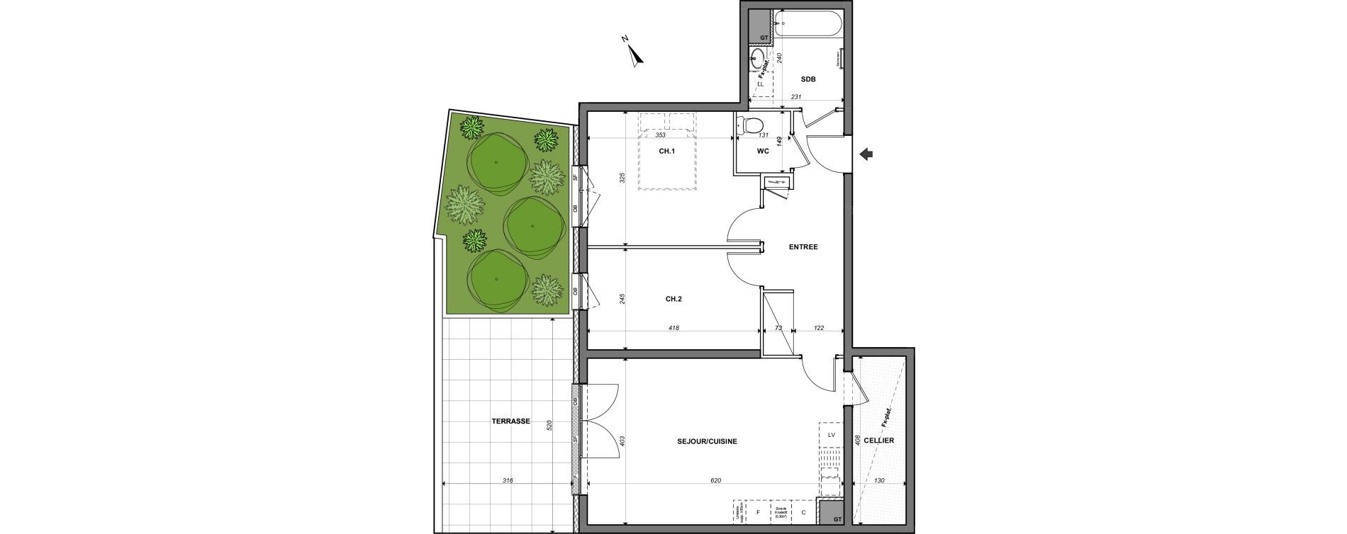 Appartement T3 de 69,67 m2 &agrave; Lingolsheim Centre