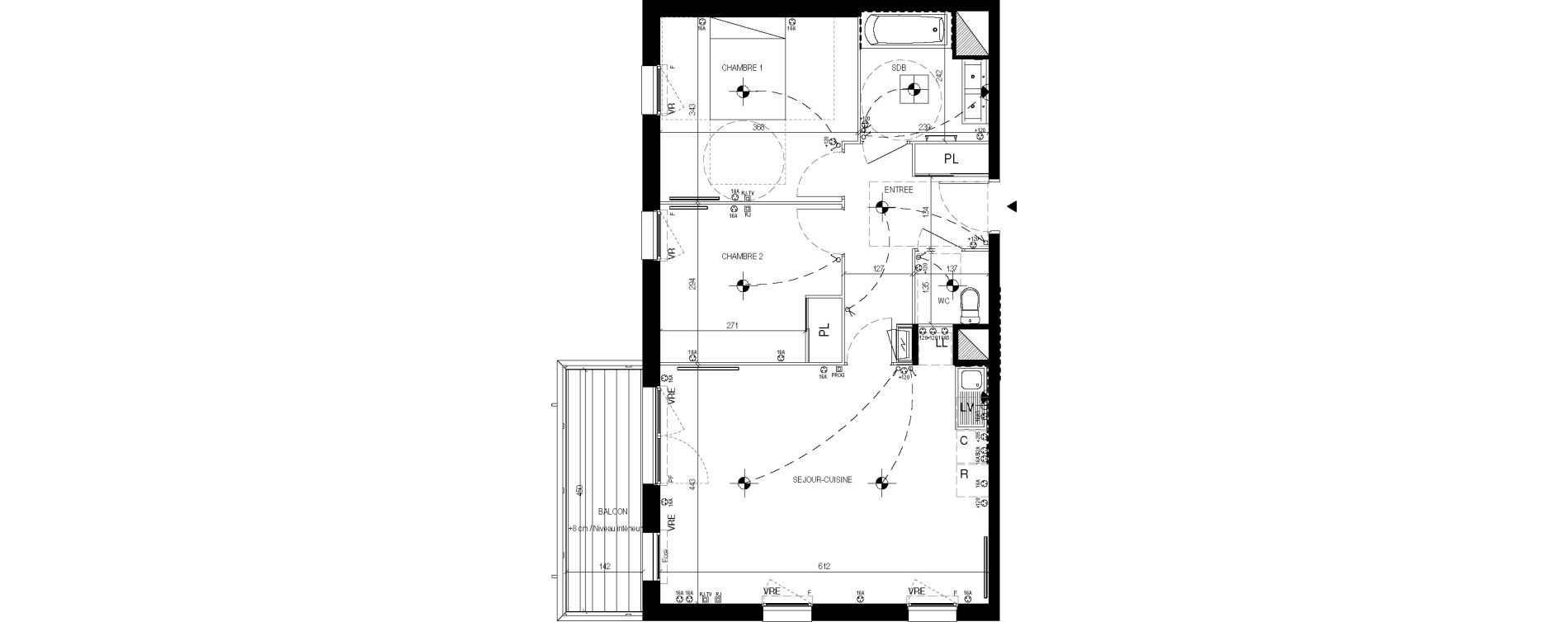 Appartement T3 de 64,50 m2 &agrave; Lingolsheim Les tanneries