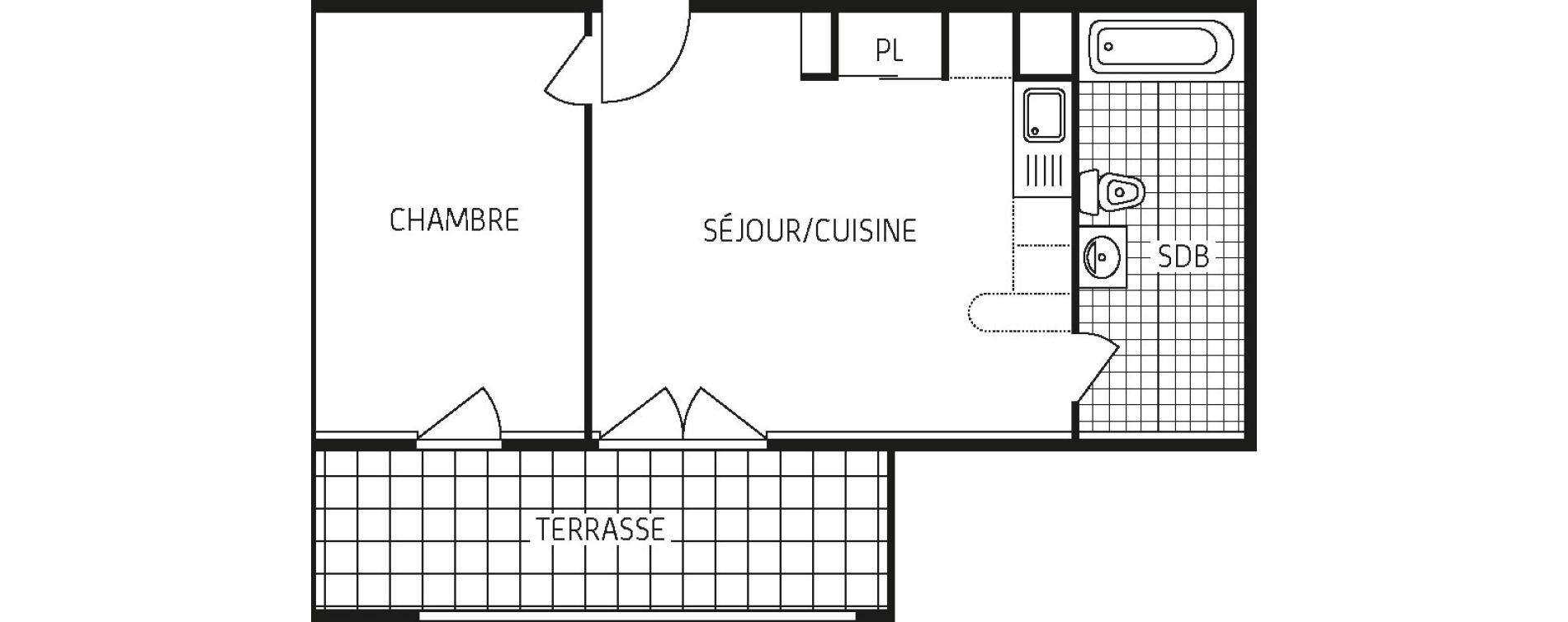 Appartement T2 de 41,00 m2 &agrave; Lingolsheim Les tanneries