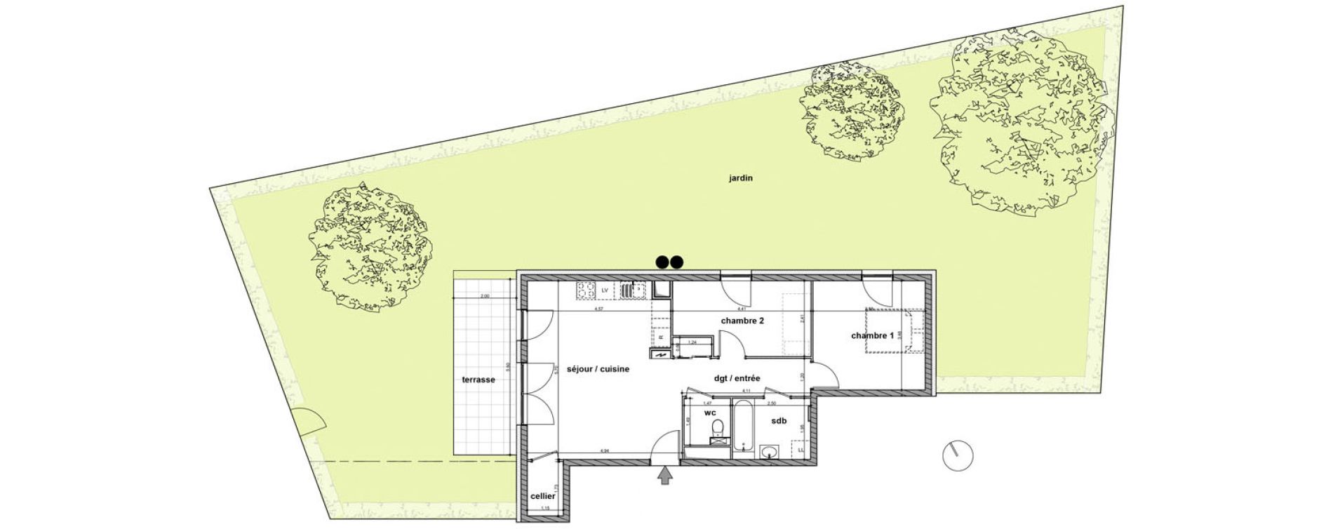 Appartement T3 de 63,95 m2 &agrave; Mittelhausbergen Centre