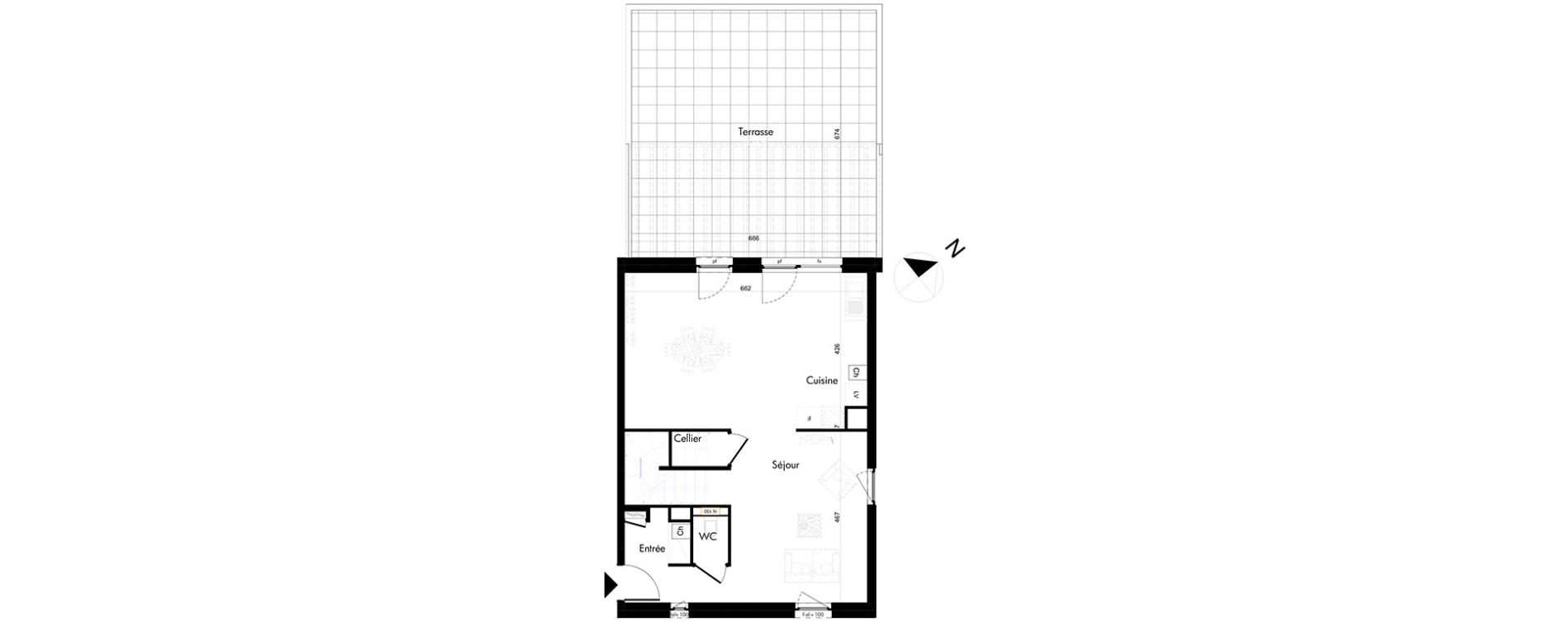 Appartement T5 de 106,92 m2 &agrave; Oberhausbergen Centre