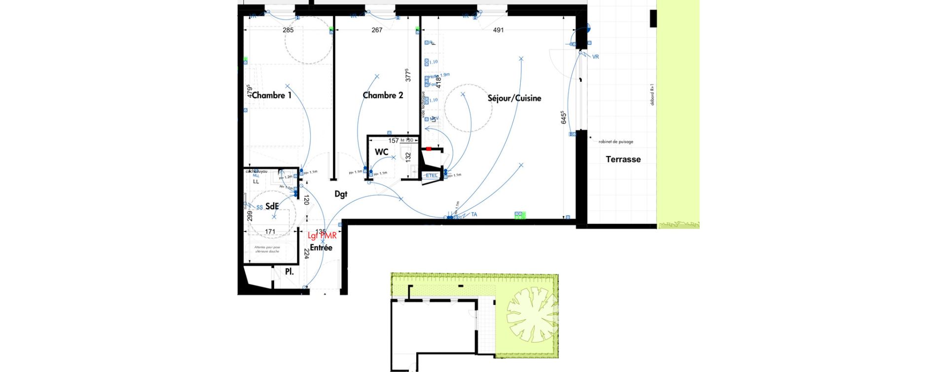 Appartement T3 de 72,00 m2 &agrave; Oberschaeffolsheim Centre