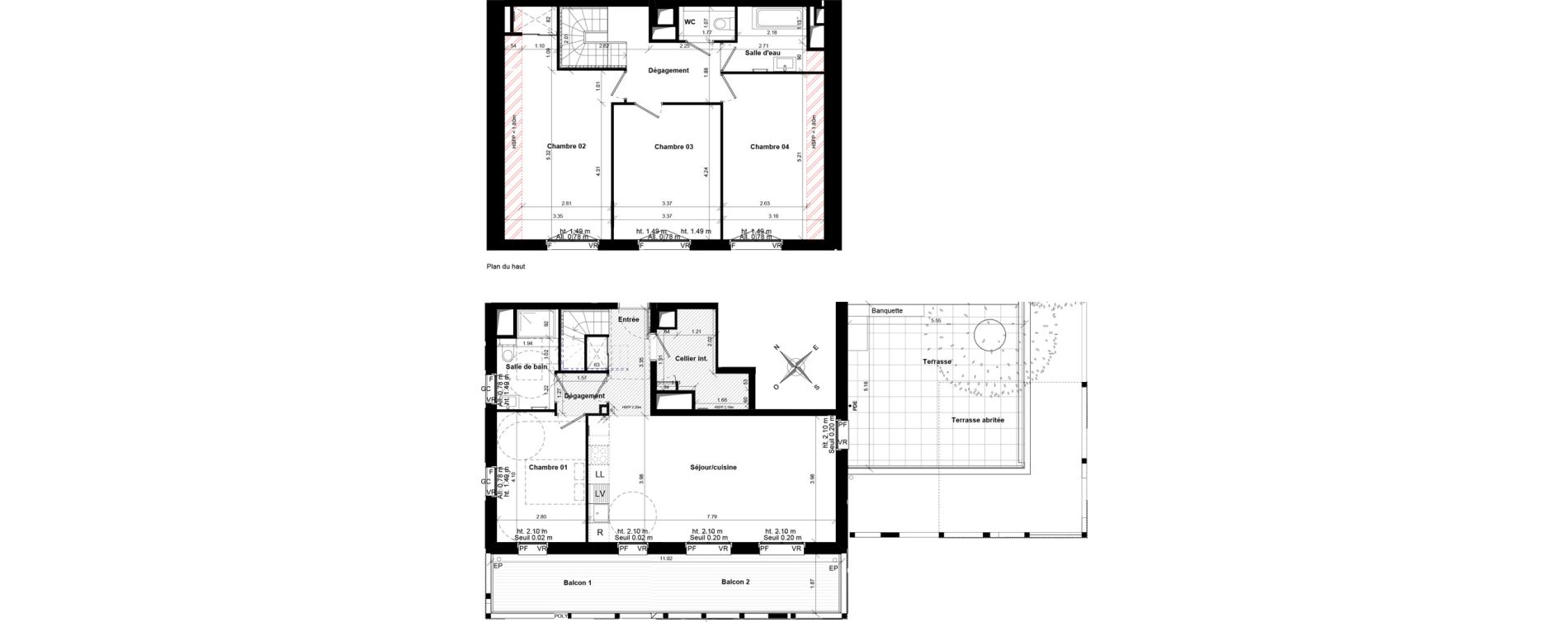 Duplex T5 de 118,90 m2 &agrave; Ostwald Les rives du bohrie