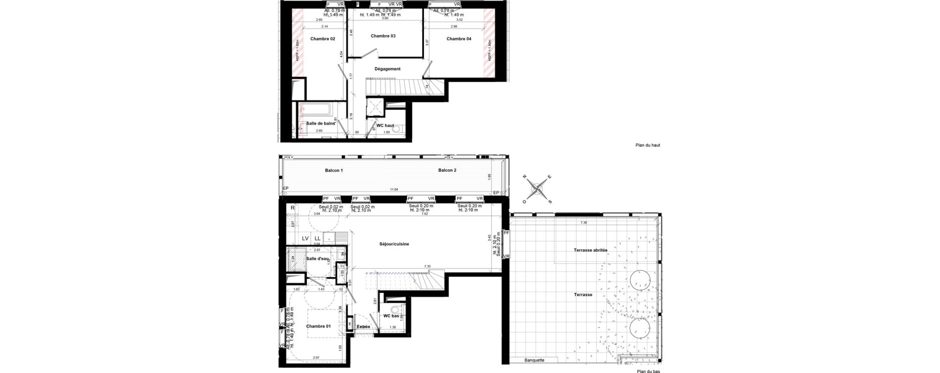 Duplex T5 de 96,70 m2 &agrave; Ostwald Les rives du bohrie