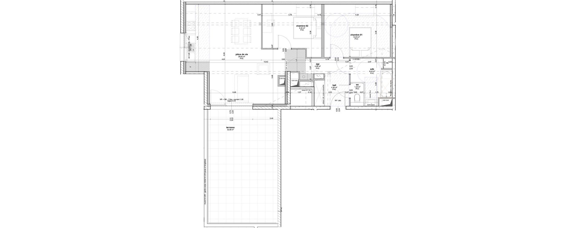 Appartement T3 de 68,15 m2 &agrave; Ottersthal Centre