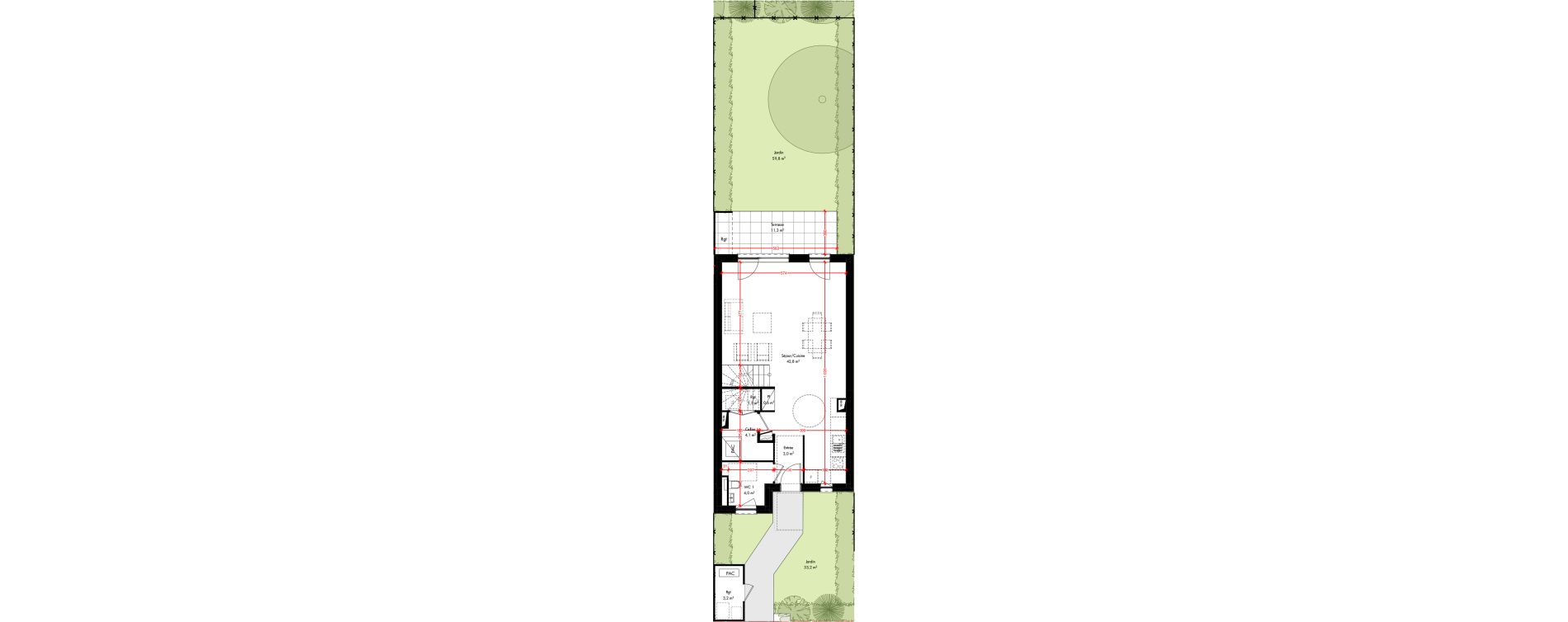 Maison T5 de 113,80 m2 &agrave; Pfulgriesheim Centre