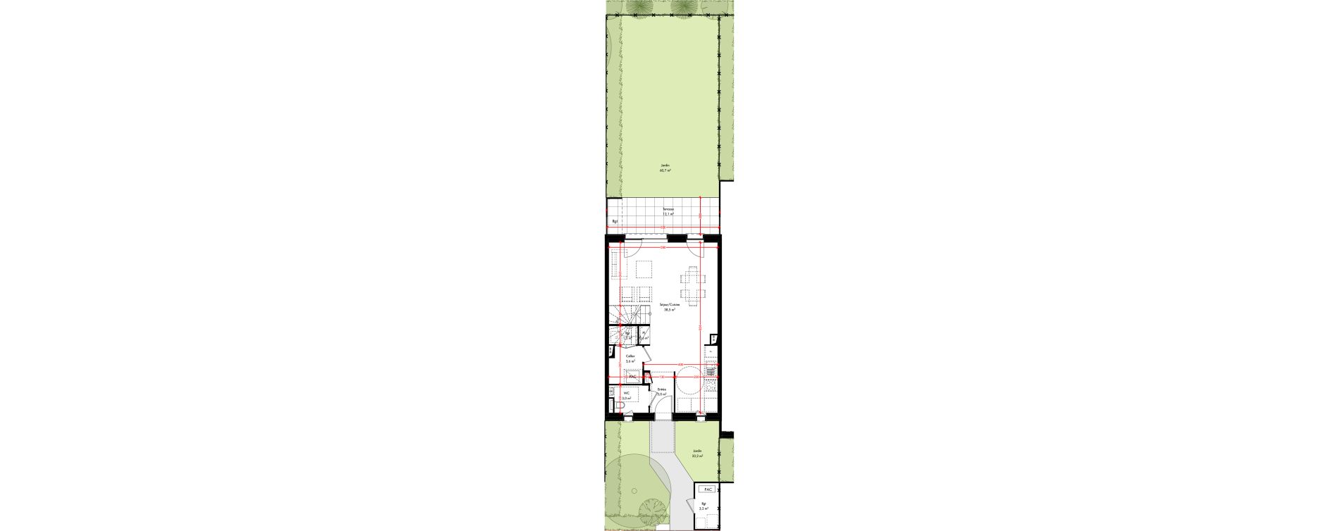 Maison T4 de 97,70 m2 &agrave; Pfulgriesheim Centre