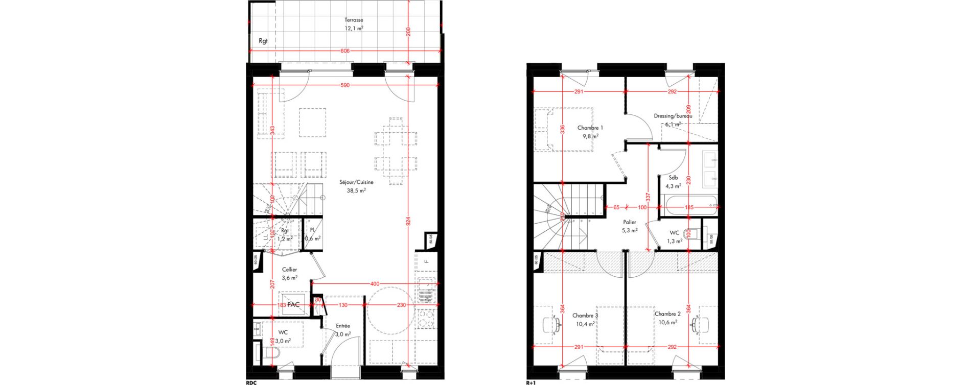 Maison T4 de 97,70 m2 &agrave; Pfulgriesheim Centre