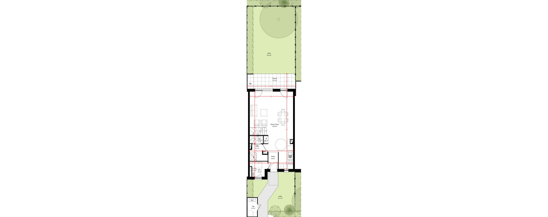 Maison T5 de 114,40 m2 &agrave; Pfulgriesheim Centre