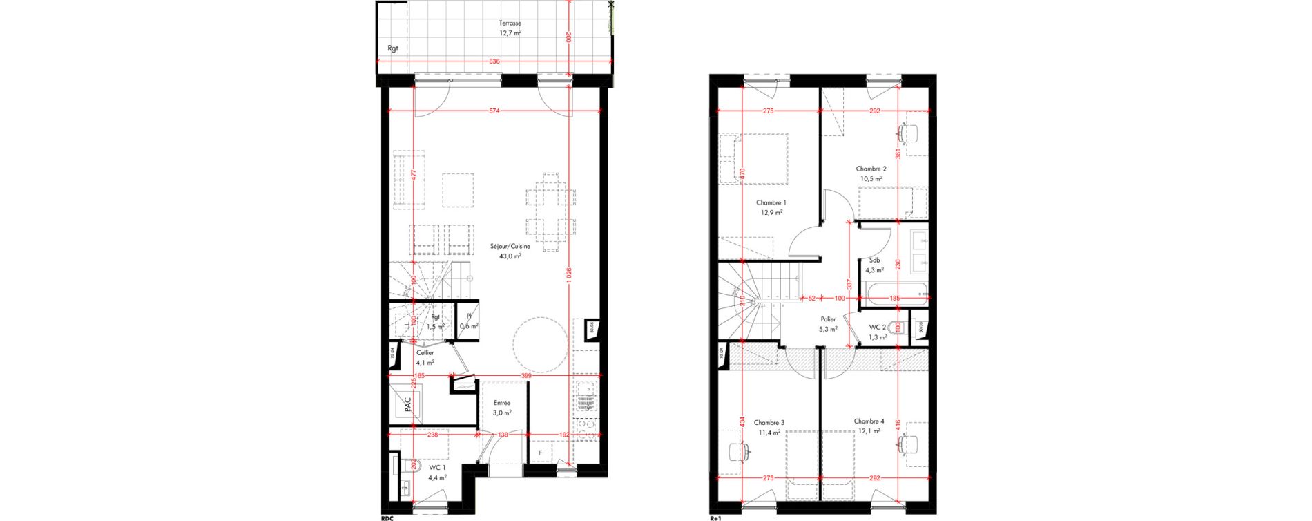 Maison T5 de 114,40 m2 &agrave; Pfulgriesheim Centre