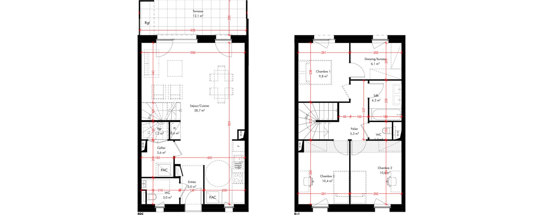 Maison T4 de 97,90 m2 &agrave; Pfulgriesheim Centre