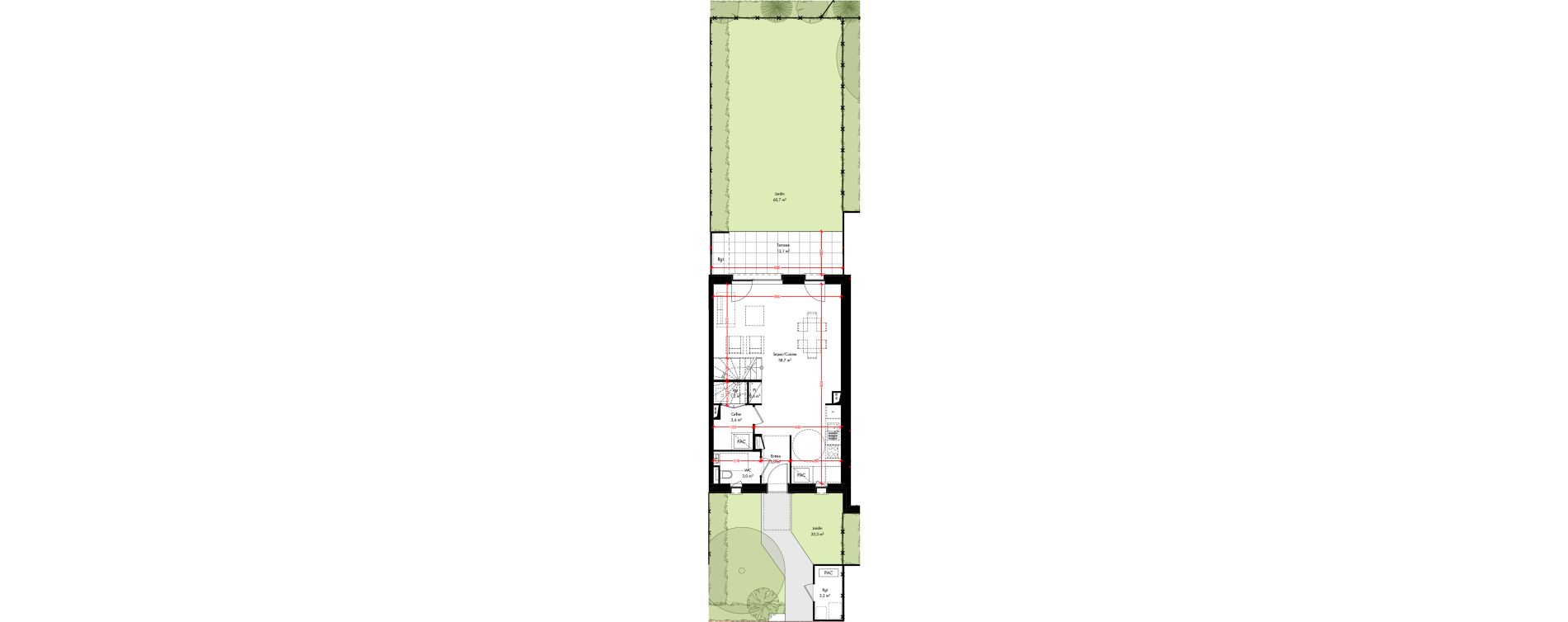 Maison T4 de 97,90 m2 &agrave; Pfulgriesheim Centre