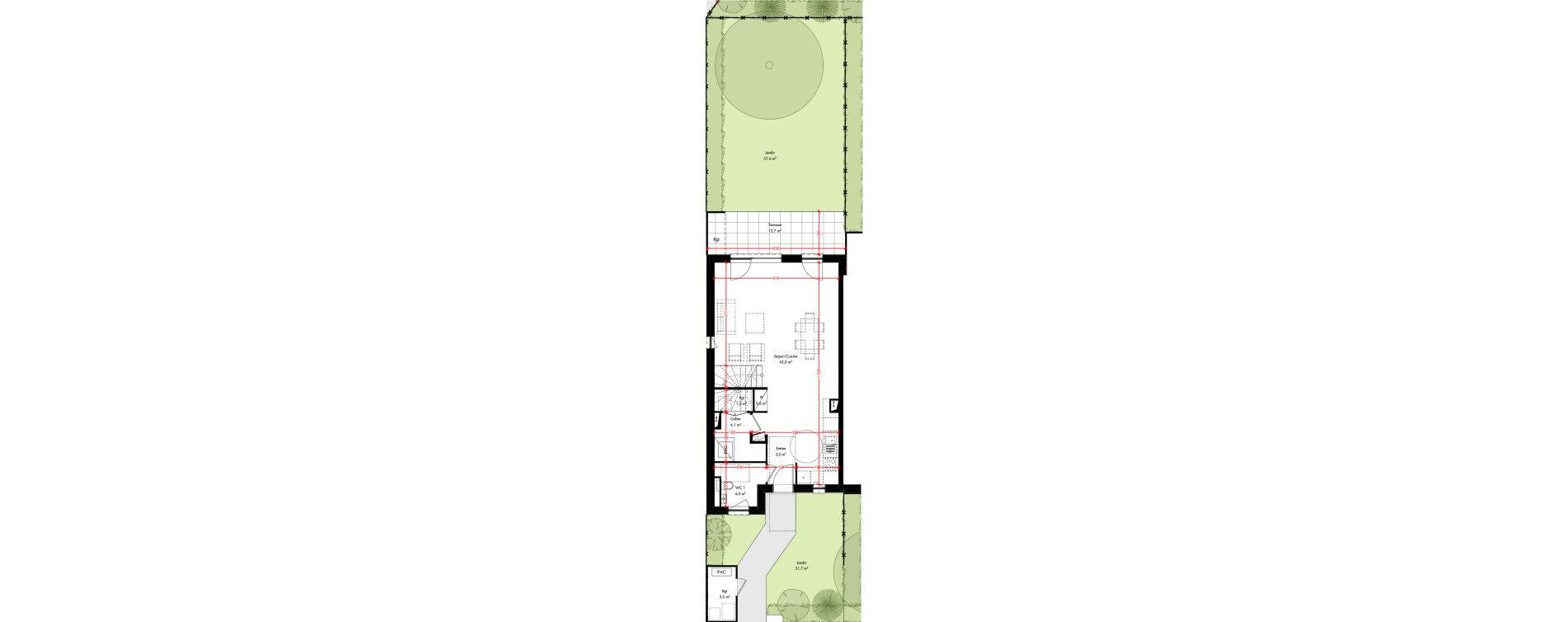 Maison T5 de 114,00 m2 &agrave; Pfulgriesheim Centre