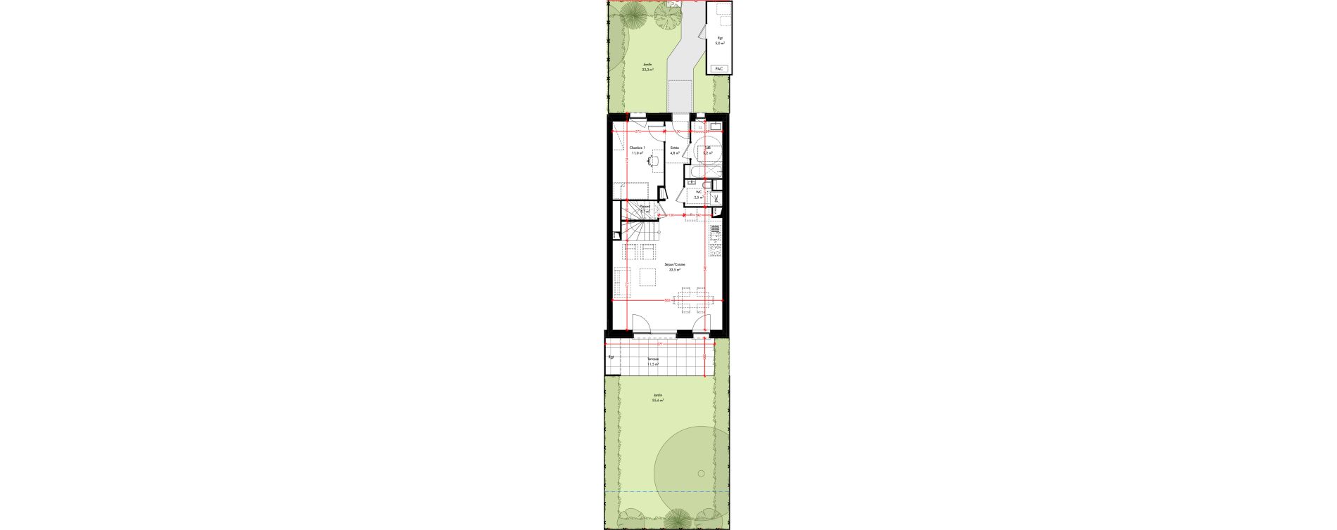 Maison T4 de 89,00 m2 &agrave; Pfulgriesheim Centre