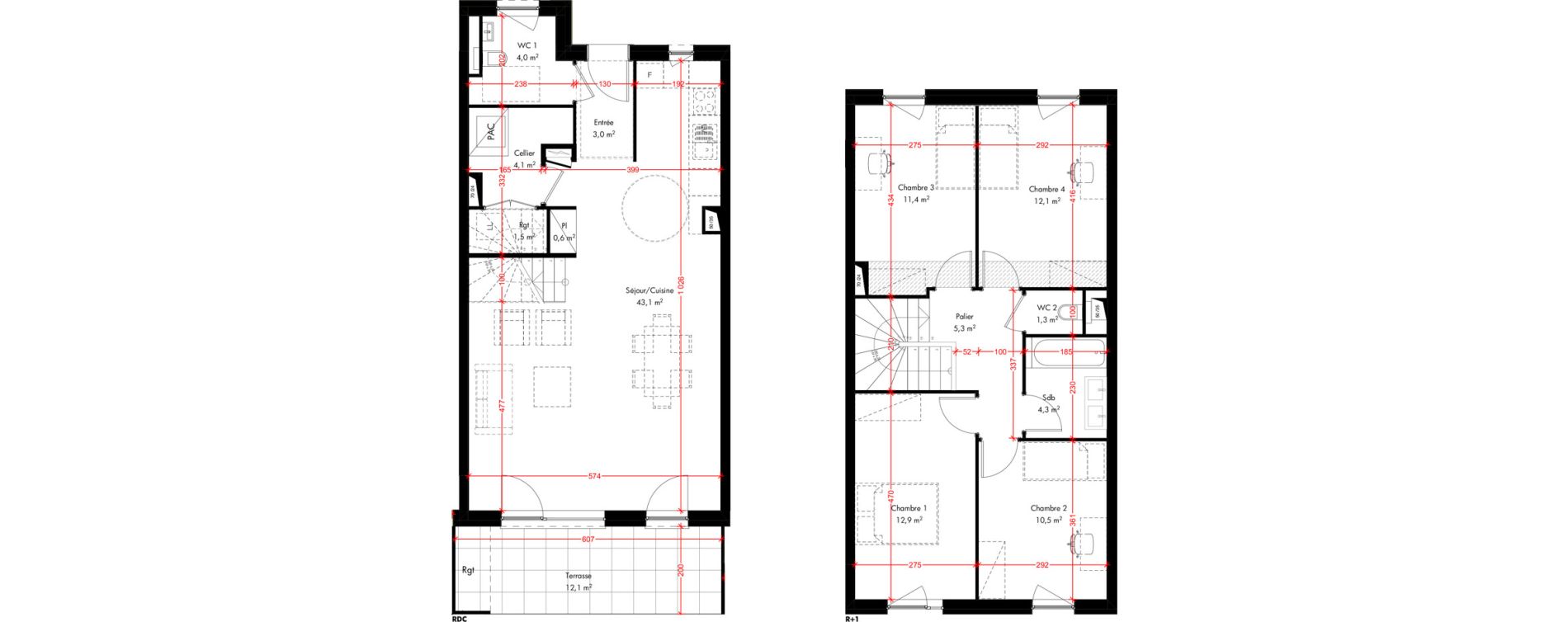 Maison T5 de 114,10 m2 &agrave; Pfulgriesheim Centre