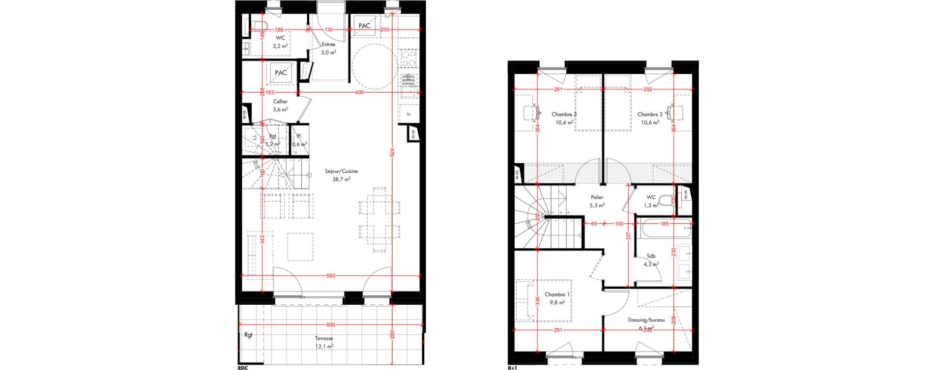 Maison T4 de 98,10 m2 &agrave; Pfulgriesheim Centre