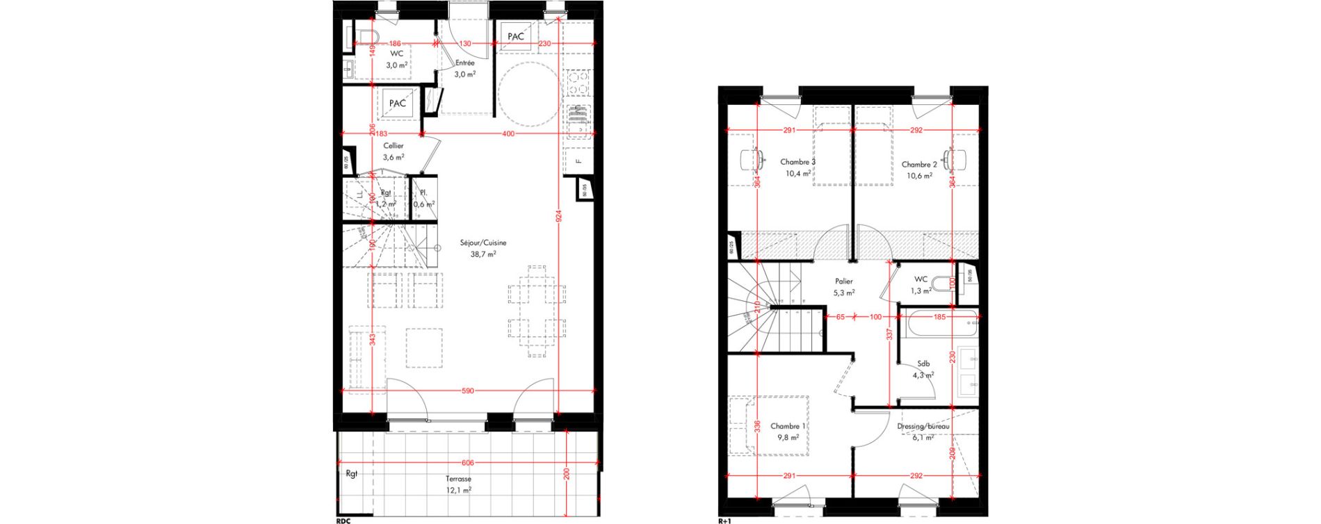 Maison T4 de 97,90 m2 &agrave; Pfulgriesheim Centre