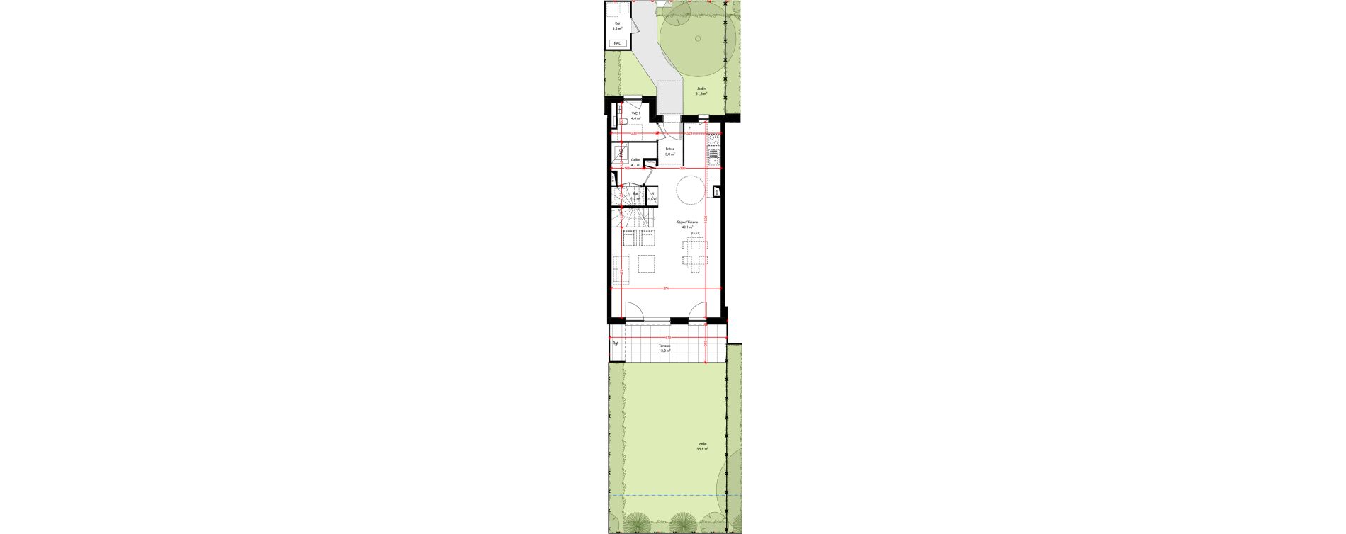 Maison T5 de 114,50 m2 &agrave; Pfulgriesheim Centre