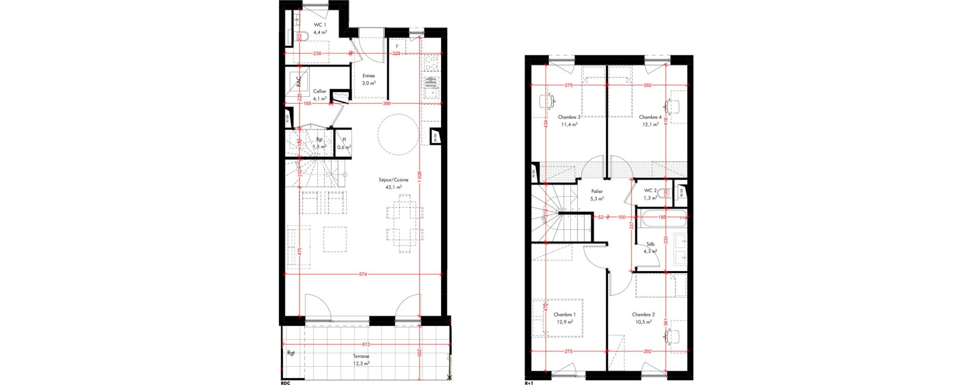 Maison T5 de 114,50 m2 &agrave; Pfulgriesheim Centre