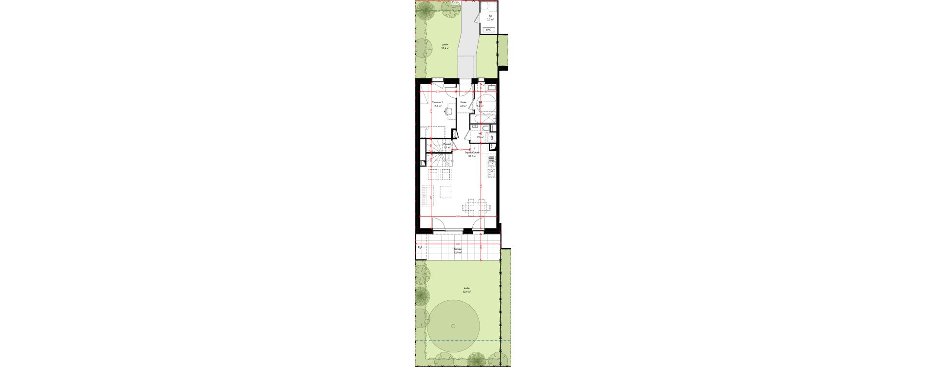 Maison T4 de 89,00 m2 &agrave; Pfulgriesheim Centre