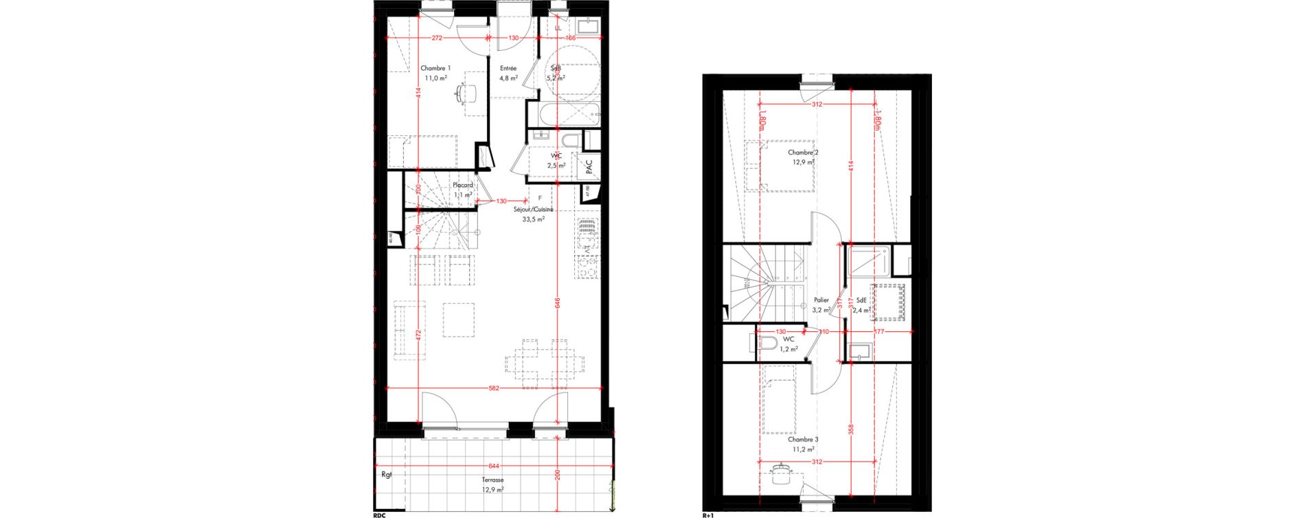 Maison T4 de 89,00 m2 &agrave; Pfulgriesheim Centre