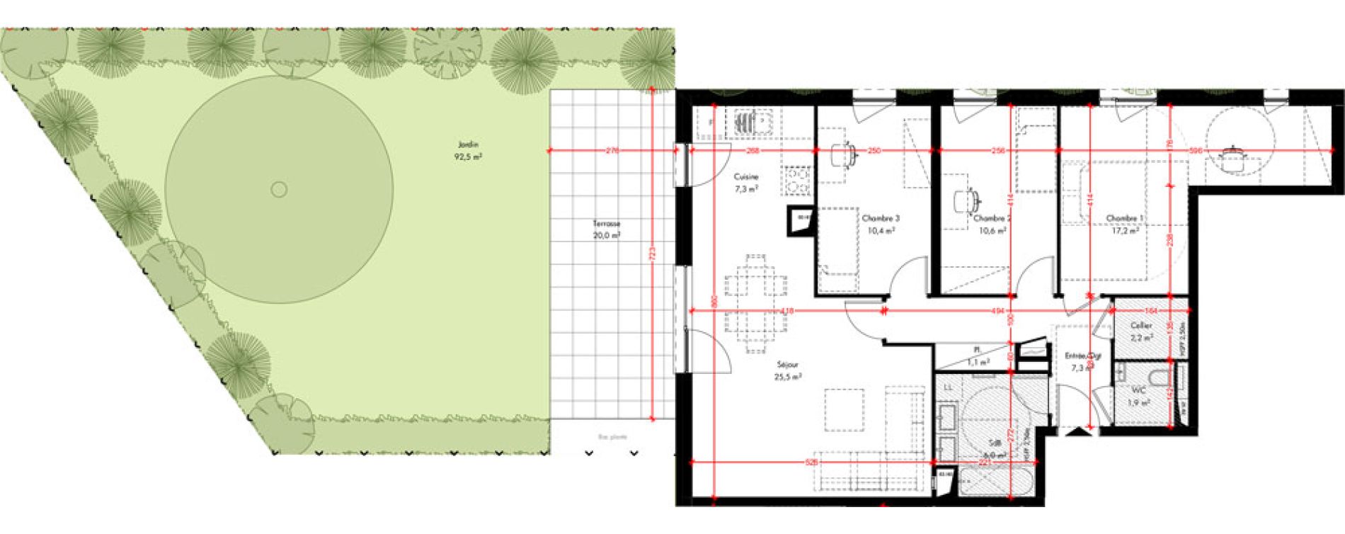 Appartement T4 de 89,50 m2 &agrave; Pfulgriesheim Centre