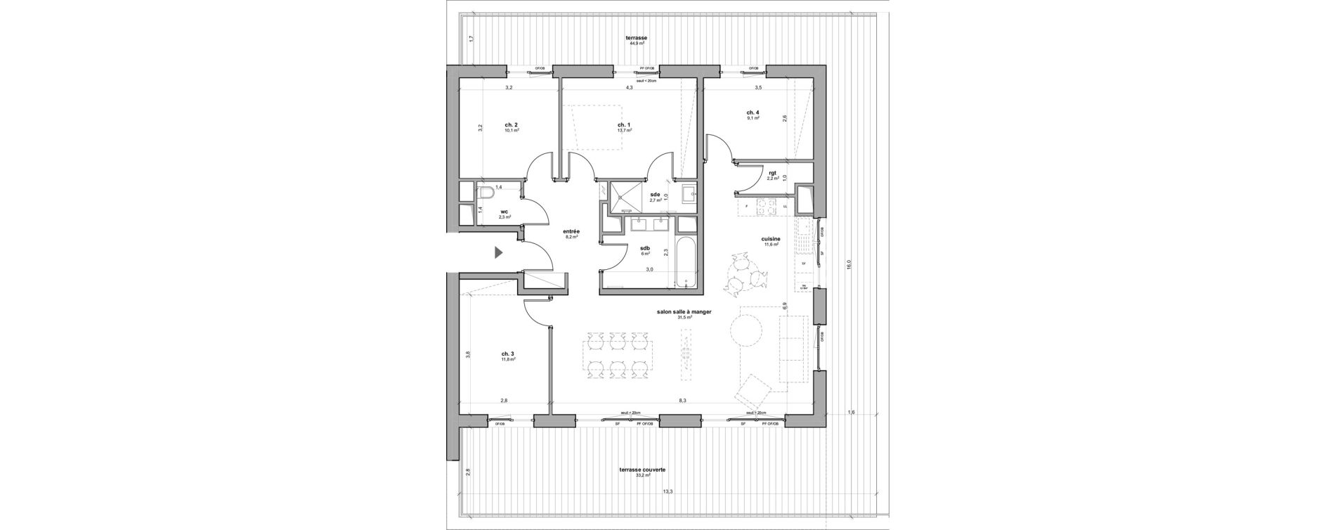 Appartement T5 de 109,20 m2 &agrave; Reichstett Les vergers saint michel