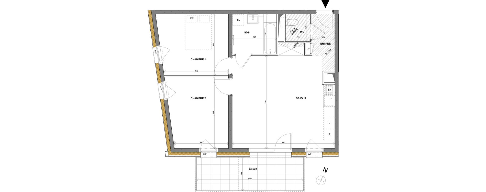 Appartement T3 de 62,40 m2 &agrave; Rosheim Centre