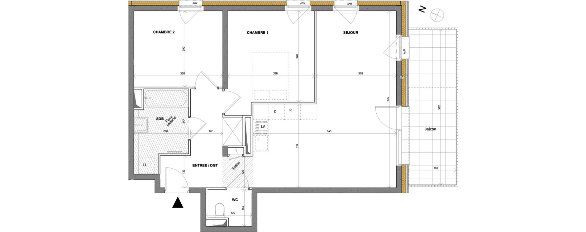 Appartement T3 de 65,84 m2 &agrave; Rosheim Centre
