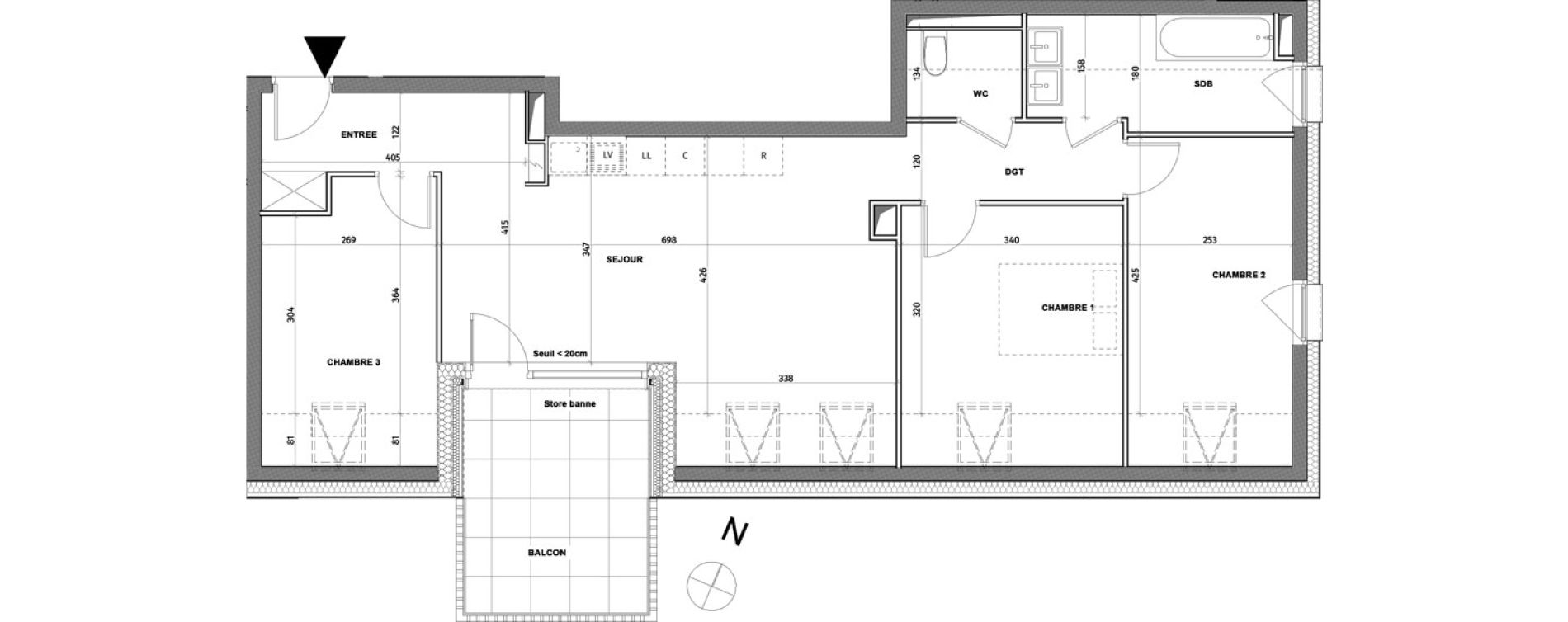 Appartement T4 de 76,73 m2 &agrave; Rosheim Centre