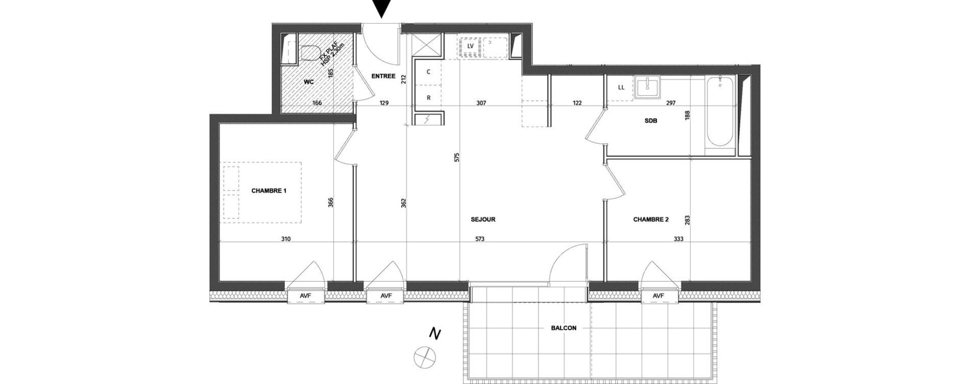 Appartement T3 de 59,58 m2 &agrave; Rosheim Centre