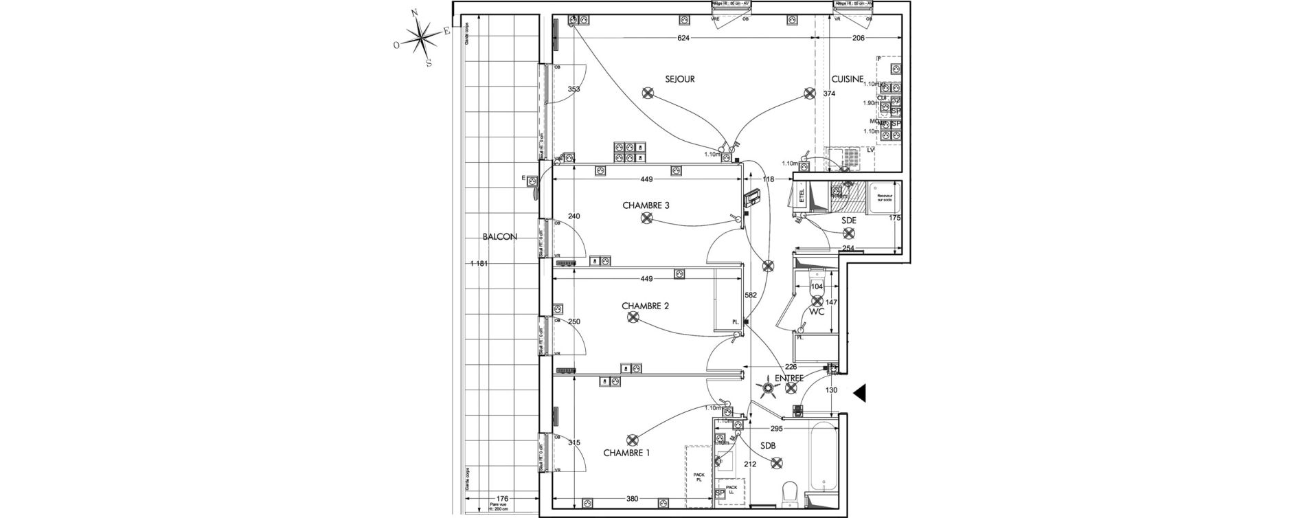 Appartement T4 de 84,81 m2 &agrave; Schiltigheim Fischer