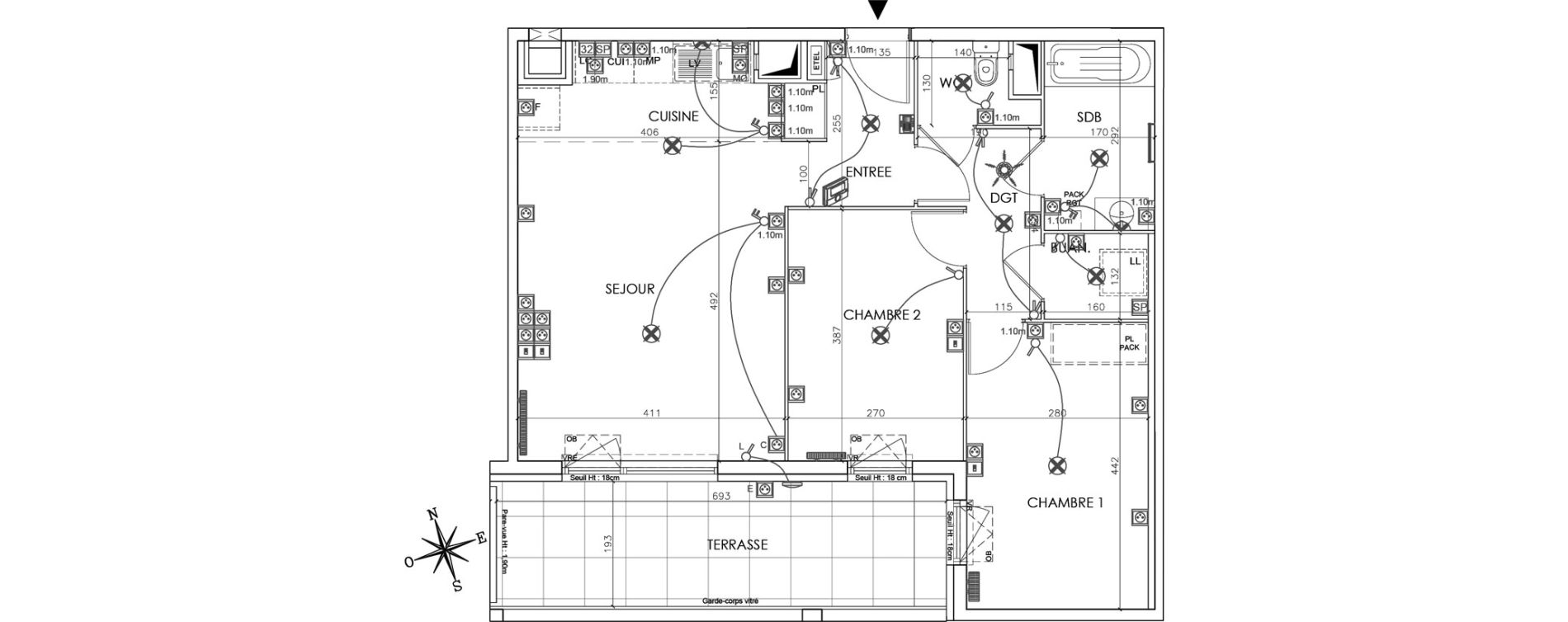 Appartement T3 de 66,58 m2 &agrave; Schiltigheim Fischer