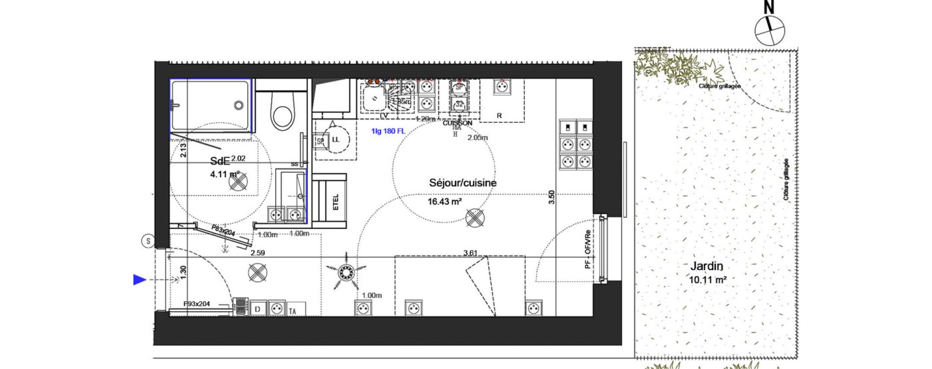 Appartement T1 de 20,54 m2 &agrave; Schiltigheim Centre