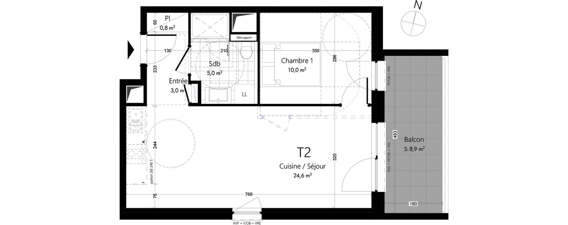 Appartement T2 de 43,50 m2 &agrave; Schiltigheim Centre