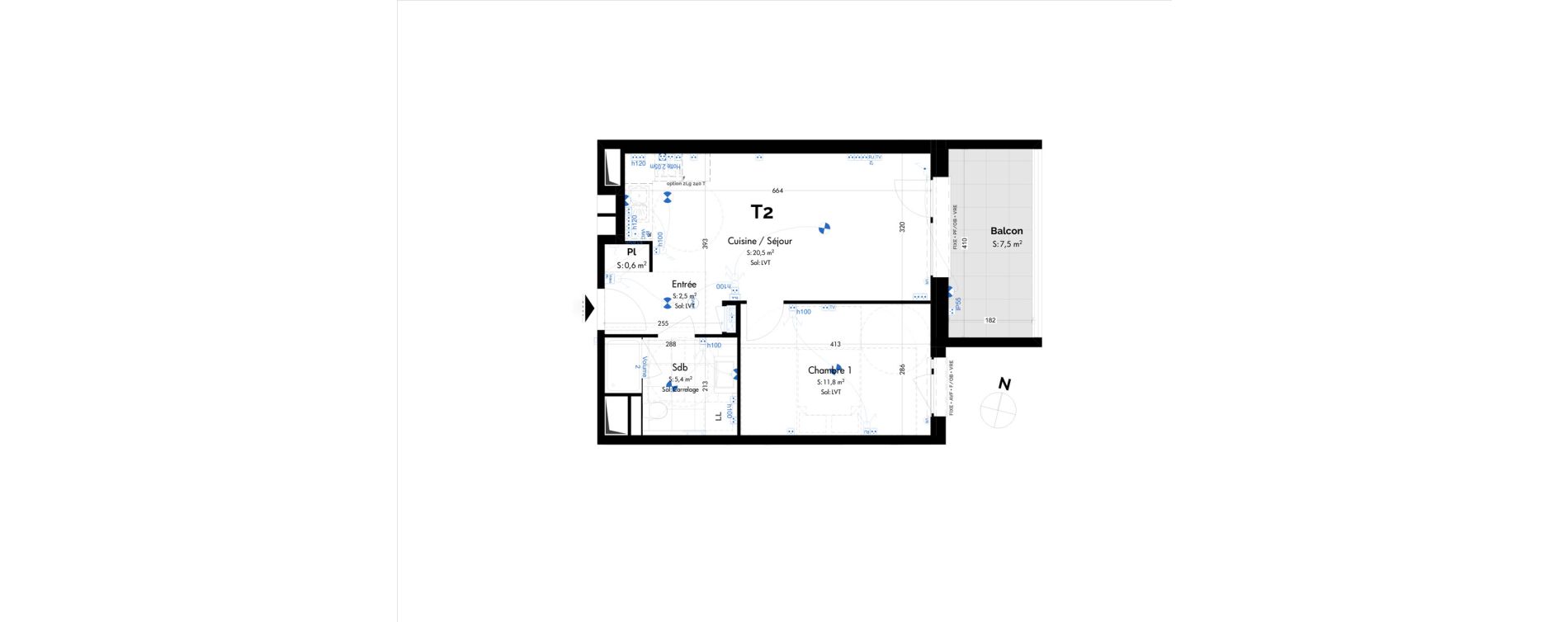 Appartement T2 de 40,80 m2 &agrave; Schiltigheim Centre
