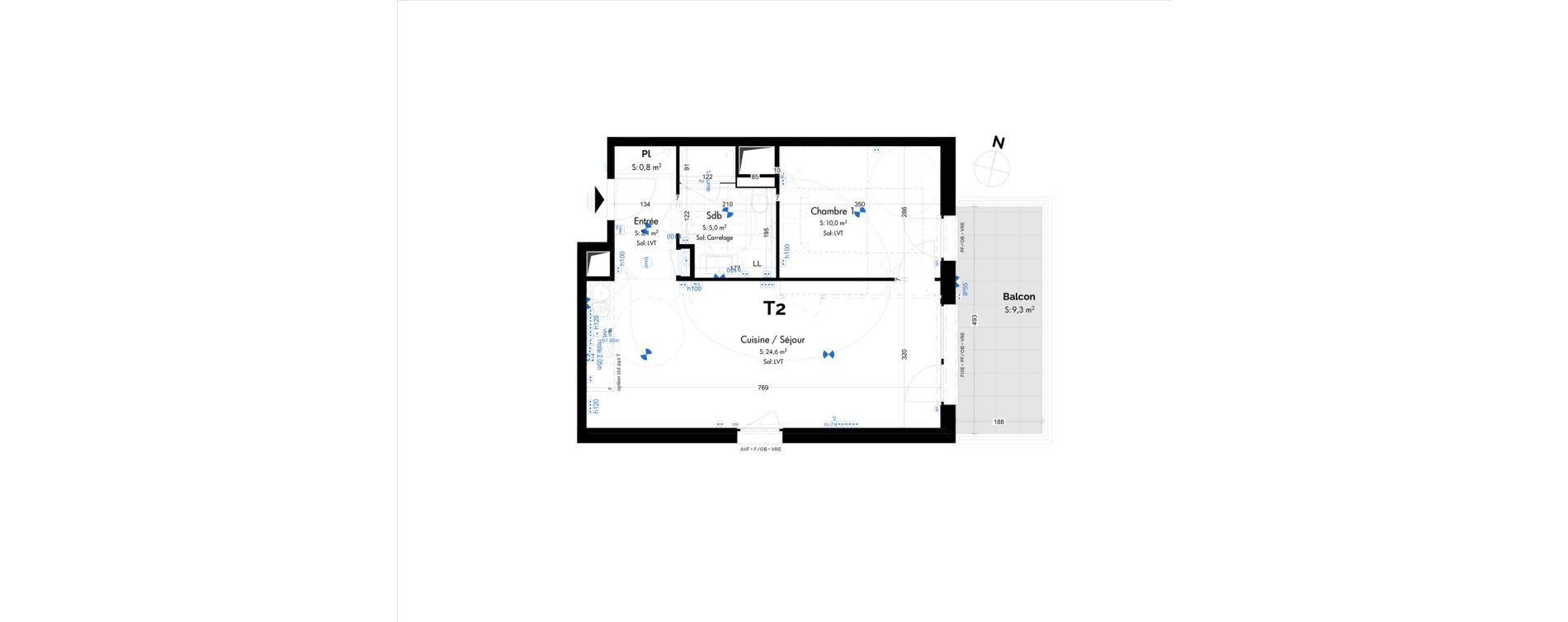 Appartement T2 de 43,50 m2 &agrave; Schiltigheim Centre