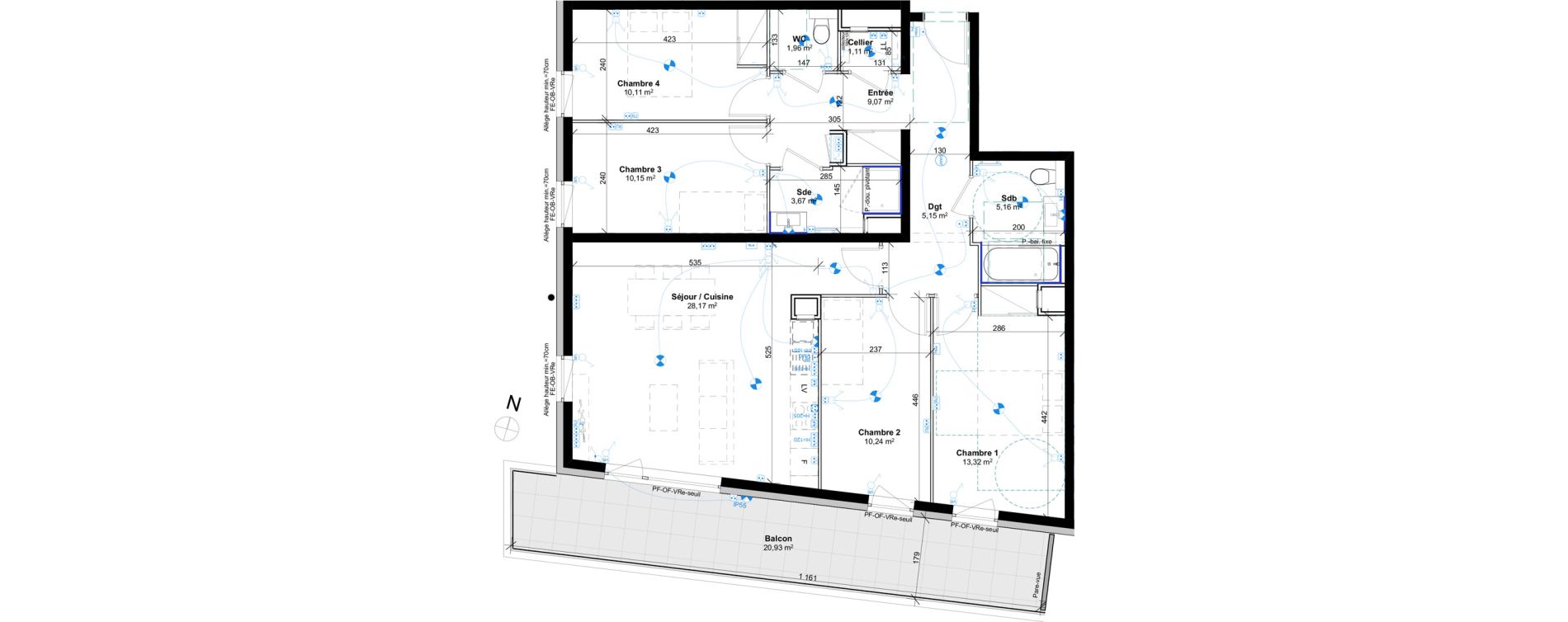 Appartement T5 de 98,11 m2 &agrave; Schiltigheim Fischer