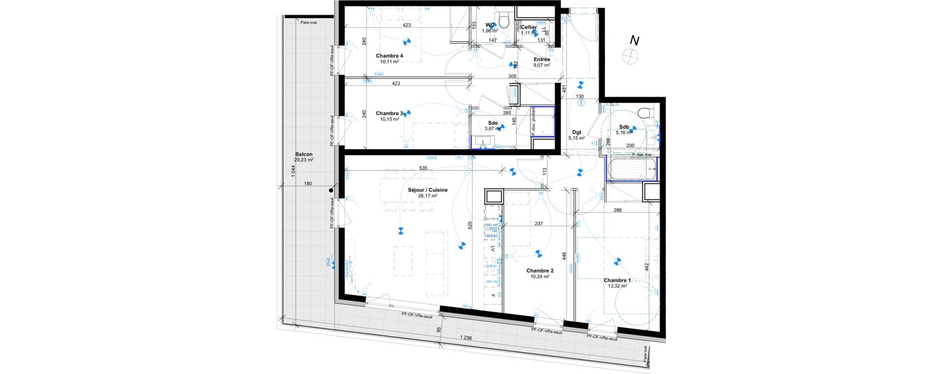 Appartement T5 de 98,11 m2 &agrave; Schiltigheim Fischer