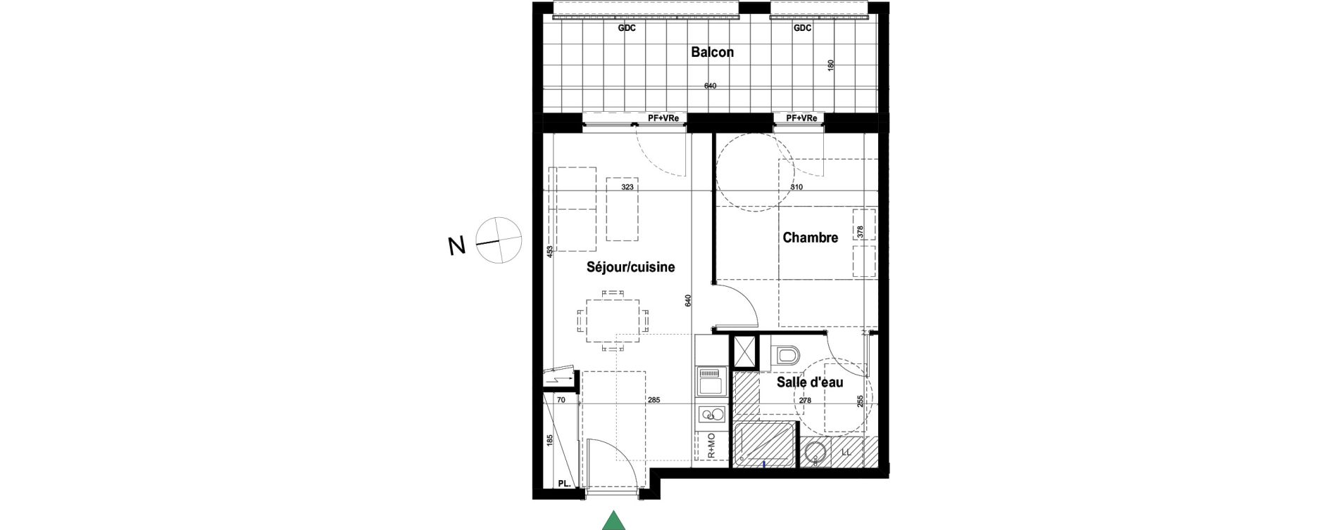 Appartement T2 de 40,24 m2 &agrave; Schiltigheim Fischer