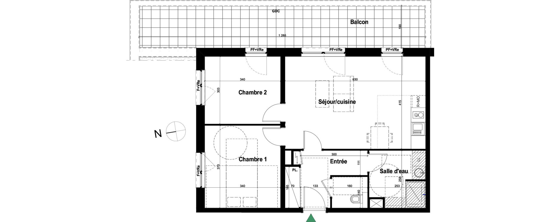 Appartement T3 de 63,83 m2 &agrave; Schiltigheim Fischer
