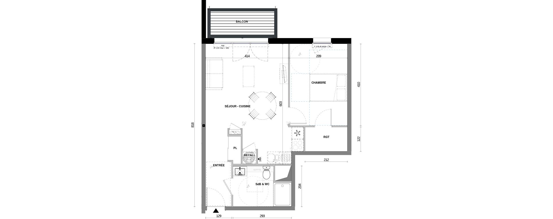 Appartement T2 de 48,00 m2 &agrave; Soufflenheim Centre